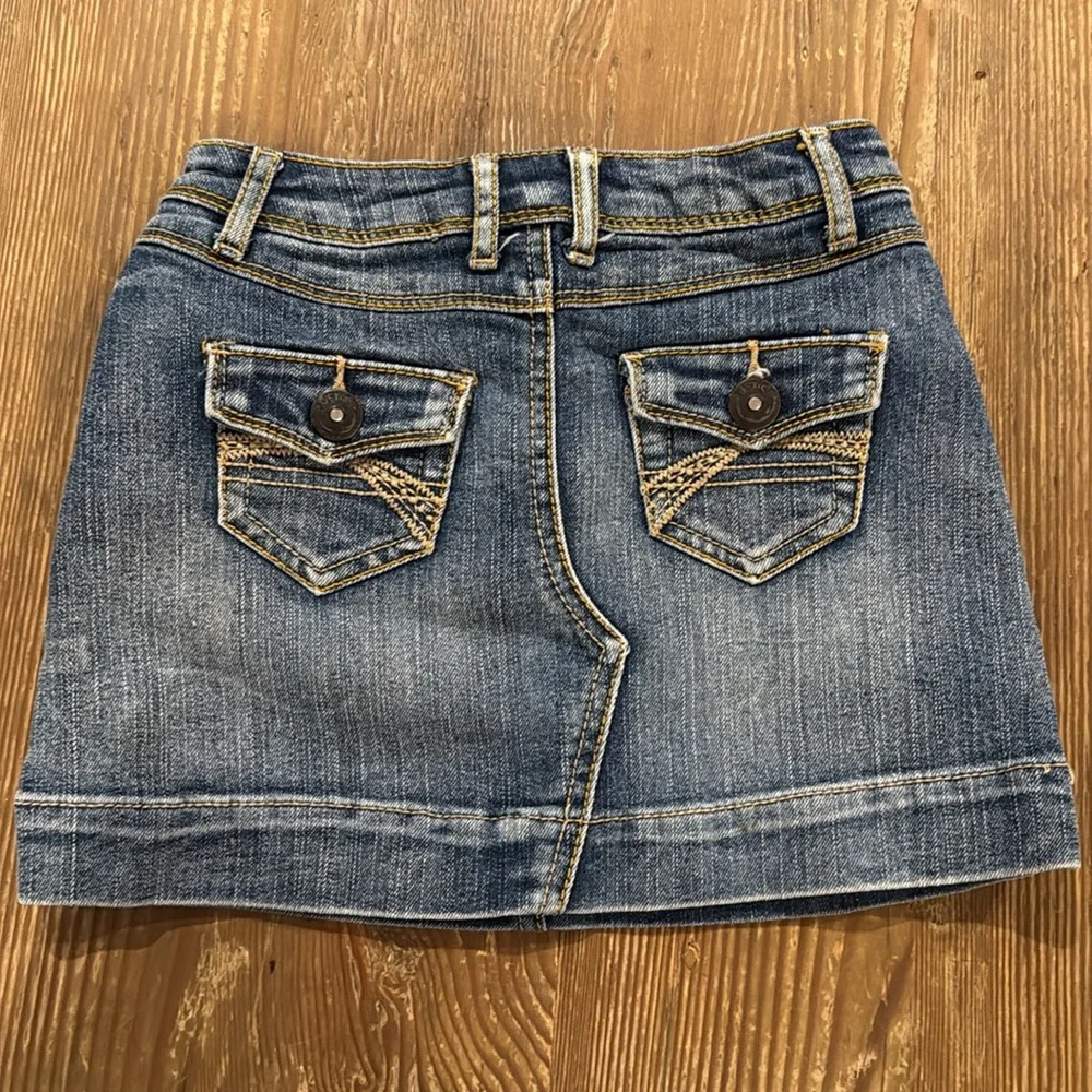 Justice blue Denim Skort Skirt Girls Size 8 slim